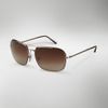Burberry Square Frame Aviators in Gold for Men (pale gold) - Lyst