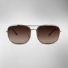 Burberry Square Frame Aviators in Gold for Men (pale gold) - Lyst