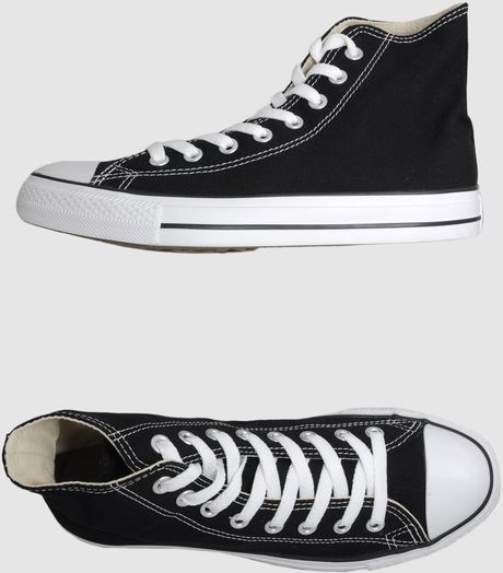 Converse Converse All Star Hightop Sneakers in Black for Men - Lyst