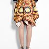D&g Scarf Print Full Skirt in Red - Lyst