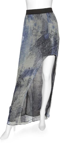 Improvd Exclusive Hilo Printed Chiffon Maxi Skirt - Lyst