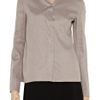 Jil Sander Cotton Organza Blazer in Brown (taupe) - Lyst