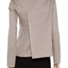 Jil Sander Cotton Organza Blazer in Brown (taupe) - Lyst