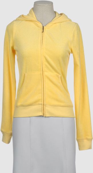 Juicy Couture Juicy Couture Hooded Sweatshirts in Yellow - Lyst