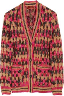 Missoni Colette Chunky Knit Wool Blend Cardigan - Lyst