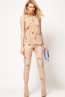 Oasis Oasis Bird Print Trouser - Lyst