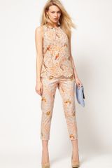 Oasis Oasis Bird Print Trouser
