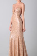Reem Acra Tulle and Sequin Gown