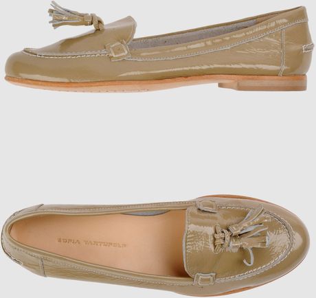 Sofia Tartufoli Moccassins in Green (emerald) - Lyst