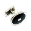 Tm Lewin Black Radiating Oval Enamel Cufflinks in Black for Men - Lyst