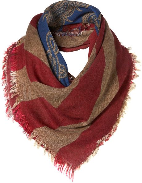 Topman  Paisley America Scarf in Multicolor for Men (multi) - Lyst
