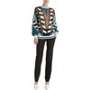 Alexander Wang Sheer Mix Sweatshirt in Brown (black) - Lyst