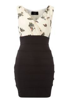 Ax Paris Ax Paris Butterfly Print 2 in 1 Dress - Lyst