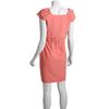 Calvin Klein Crepe Tie Waist Ruffle Front Dress in Pink - Lyst