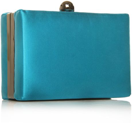 carvela blue clutch bag