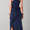 C&c California Slubbed Jersey Maxi Dress in Blue (navy) - Lyst