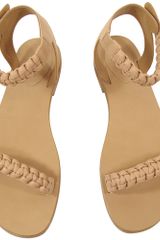 Chloé Braided Flat Sandal in Petal