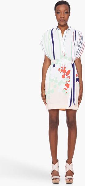  Striped Silk Karin Dress 
