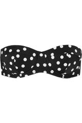 Dolce & Gabbana Polkadot Print Underwired Bandeau Bikini Top