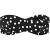 Dolce & Gabbana Polkadot Print Underwired Bandeau Bikini Top in Black - Lyst