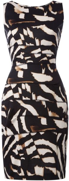 Episode Ponte Printed Shift Dress - Lyst
