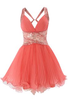 Forever Unique Chandra Embellished Pleat Prom Dress - Lyst