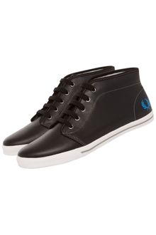 Fred Perry Mid Top Leather Trainer - Lyst