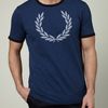 Fred Perry Marl Laurel Tshirt in Blue for Men (indigo) - Lyst