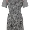 French Connection Tanimal Magic Ss Rd Nk Dress in Black - Lyst