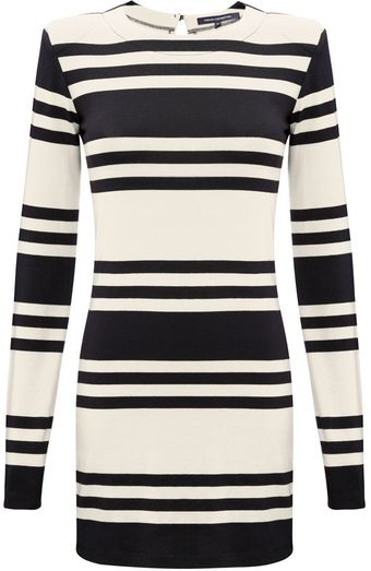 Jag Stripe Long Sleeve Dress 
