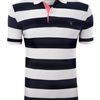 Gant Classic Fit Bar Striped Polo Shirt in White for Men - Lyst