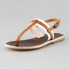 Giorgio Armani Espadrillebottom Flat Sandal in Beige (white) - Lyst