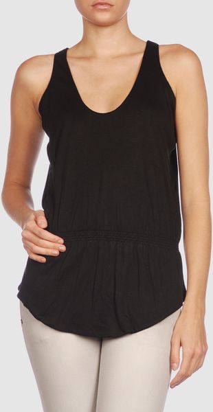 Halston Halston Sleeveless Tshirts - Lyst
