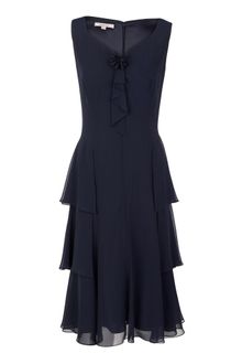 Jacques Vert Monique Chiffon Tier Dress - Lyst