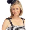 Jacques Vert Monique Pearl Trim Fascinator in Black (navy) - Lyst