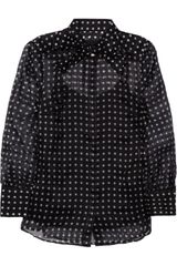 J.Crew Polkadot Silkorganza Blouse