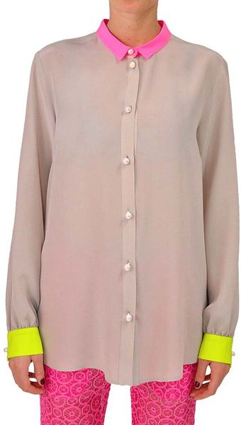 Jo No Fui Crepe De Chine Shirt in Multicolor - Lyst