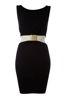 John Zack Embellished Cut Out Dress - Lyst