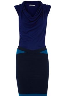 Karen Millen Graphic Stripe Bandage Knit Dress - Lyst