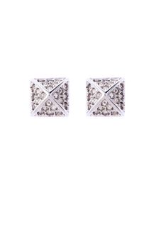Karen Millen Karen Millen Pyramid Stud Earrings - Lyst