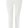 Karen Millen Skinny Zip Capri Jean in White - Lyst
