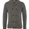 Linea Jacob Double Breasted Cardigan in Gray for Men (grey marl) - Lyst