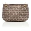 Love Moschino Jaquard Small Crossbody in Brown - Lyst