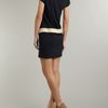 Love Moschino Drop Waist Contrast Bow Dress in Blue (navy) - Lyst