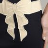 Love Moschino Drop Waist Contrast Bow Dress in Blue (navy) - Lyst
