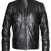 Mango Leather Moto Jacket in Black for Men - Lyst