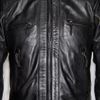 Mango Leather Moto Jacket in Black for Men - Lyst