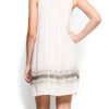 Mango Shiny Cocktail Dress in Beige (cream) - Lyst