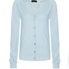 Mango Basic Cotton Cardigan in Blue (pastel blue) - Lyst