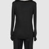 Maria Grazia Severi Long Sleeve Tshirt in Black - Lyst